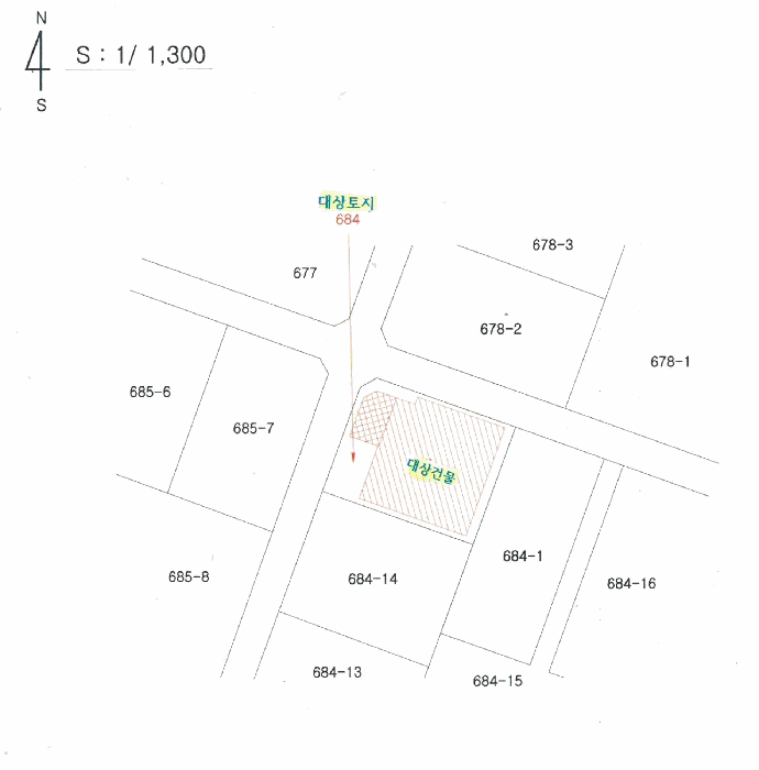 지적 및 건물개황도
